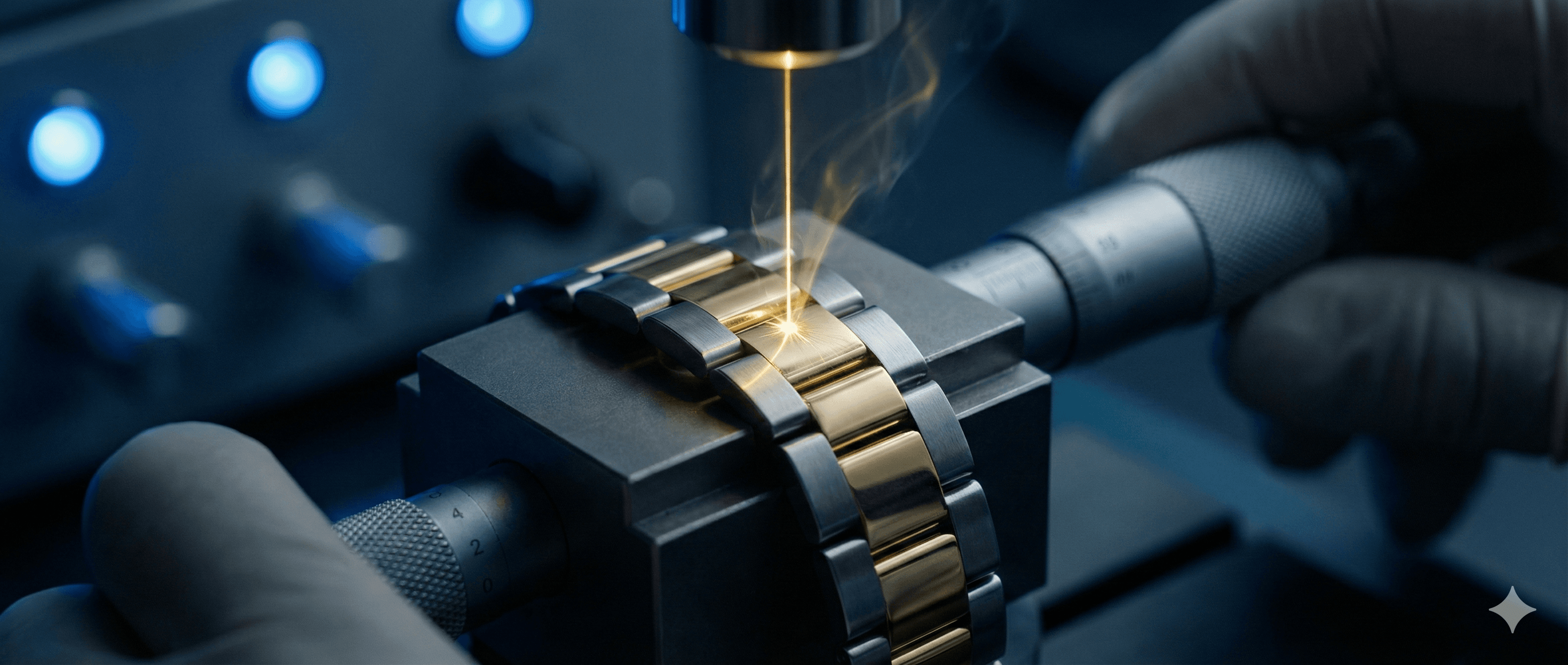 Saldature laser per casse e bracciali di orologi