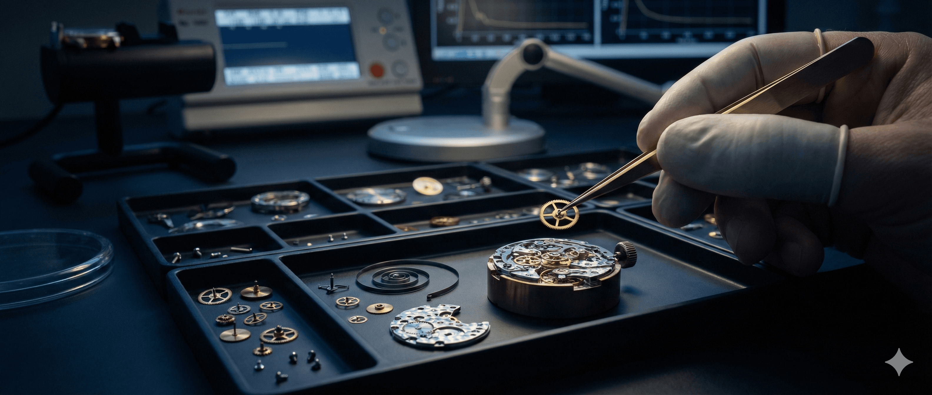 Revisioni complete con componenti meccanici smontati