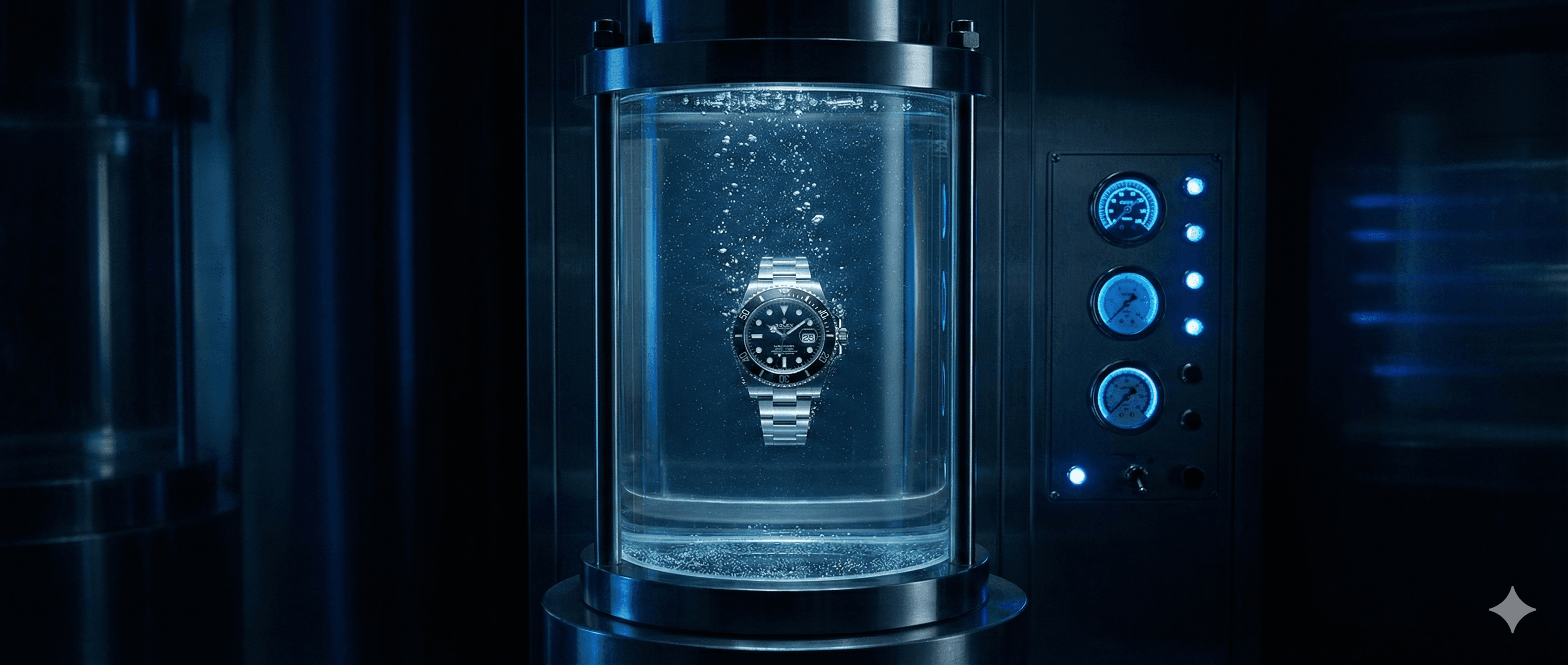 Test di tenuta in camera pressurizzata per orologi